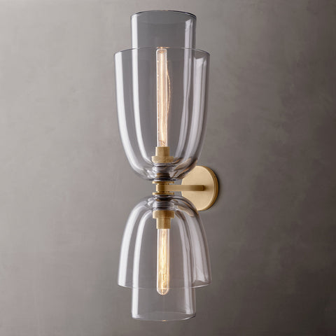 Blom Clear Glass Cloche Grand Sconce