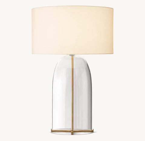 Blom Clear Glass Table Lamp | Artisan Handcrafted Glass Lighting
