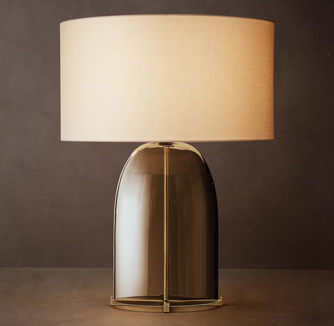 Blom Amber Glass Table Lamp | Luxury Handcrafted Glass Lighting