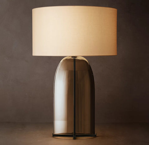Blom Amber Glass Table Lamp | Luxury Handcrafted Glass Lighting