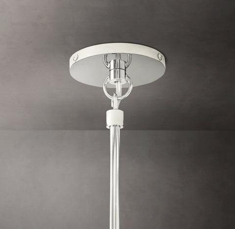 Boule De Cristal Clear Glass Rod Pendant - 20W