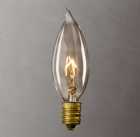 Flame Candelabra Incandescent Bulbs (Set of 6)