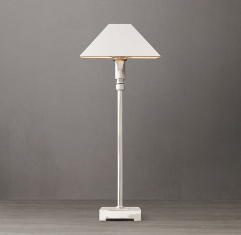 Pyramid Metal Shade Telescoping Table Lamp