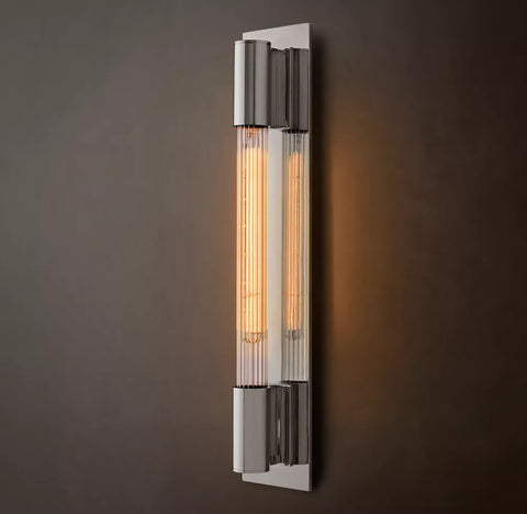 Massenet Sconce | Luxury Handcrafted Crystal & Brass Wall Light