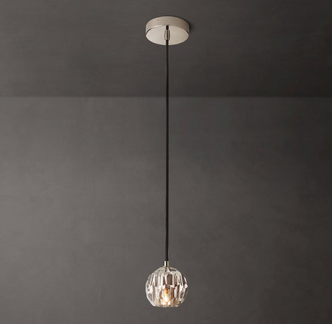 Boule De Cristal Clear Glass Cord Pendant