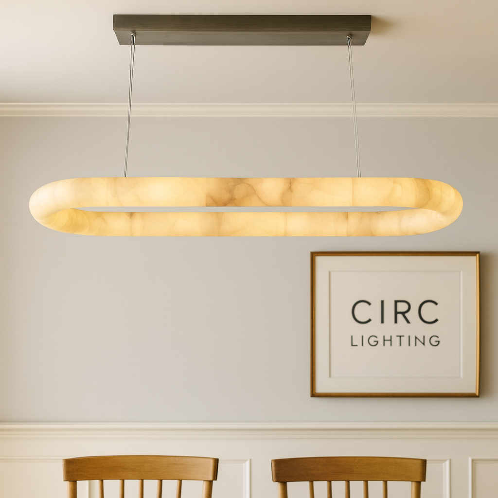 Rivage Lisse Oval Chandelier 57"