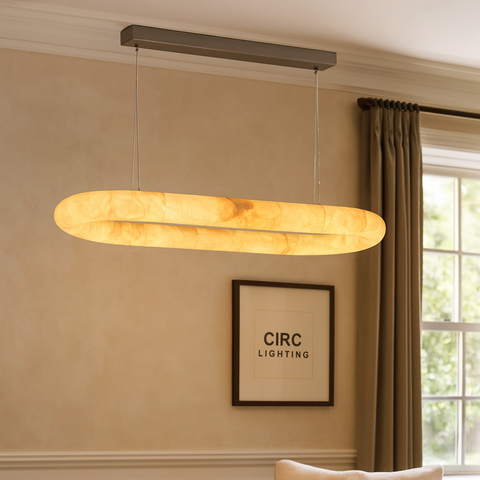 Rivage Lisse Oval Chandelier 57"