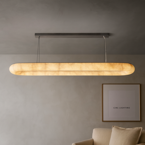 Rivage Lisse Oval Chandelier 74"