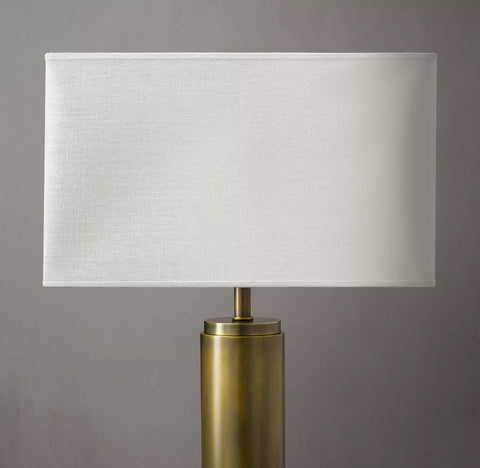 French Rectangular Linen Shade – Premium 100% Linen Lamp Shade