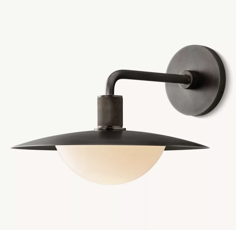 Kennan Round Sconce | Modern Brass Wall Light Fixture