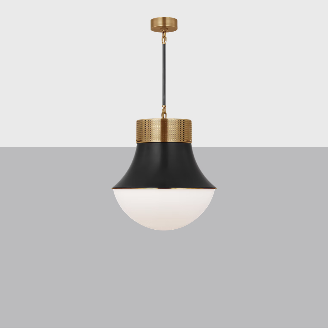 Precision Large Pendant | Modern Perforated Metal Light Fixture