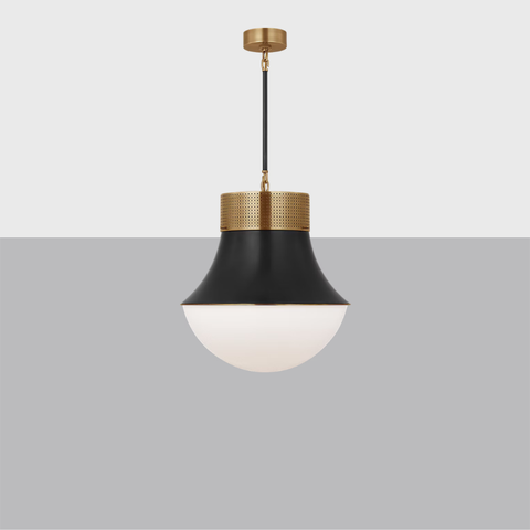 Precision Large Pendant | Modern Perforated Metal Light Fixture
