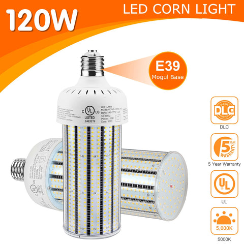 CIRC 120W14SX NEW LED CORN LIGHT 120W 5000K E39