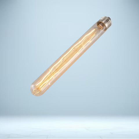 T8 Amber Tube Bulb 40W | E26, 11⅜", 2700K 110lm