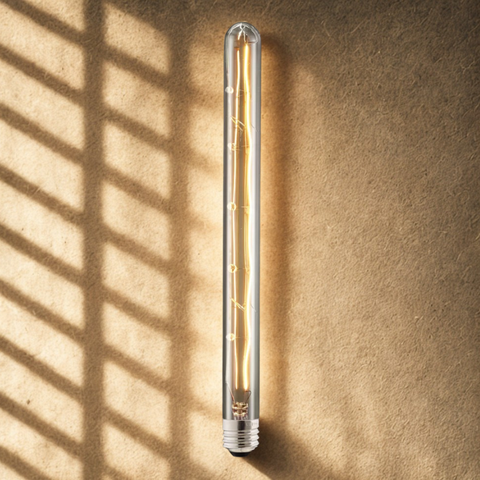 T8 Amber Tube Bulb 40W | E26, 11⅜", 2700K 110lm