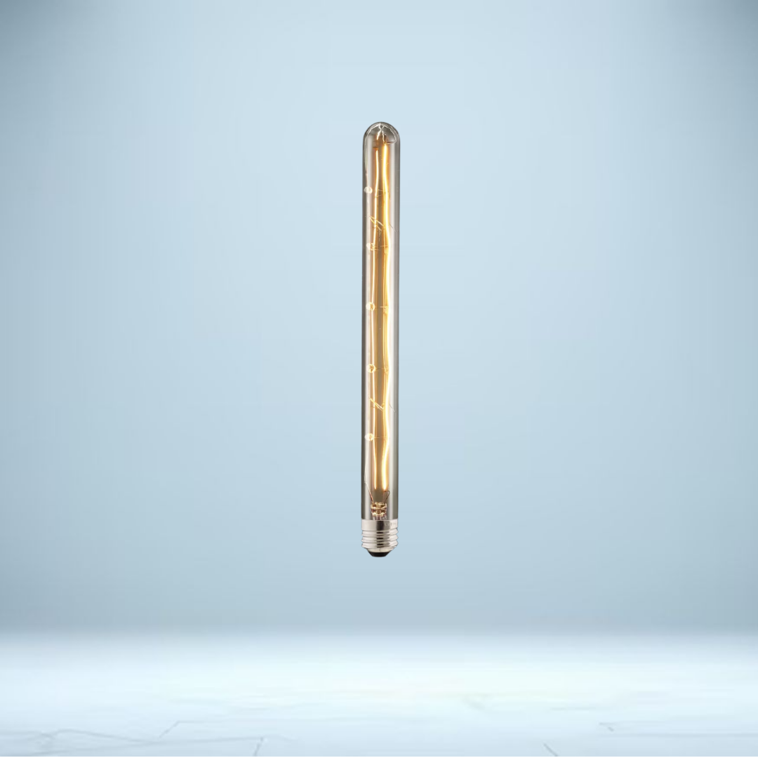 T8 Amber Tube Bulb 40W | E26, 11⅜", 2700K 110lm